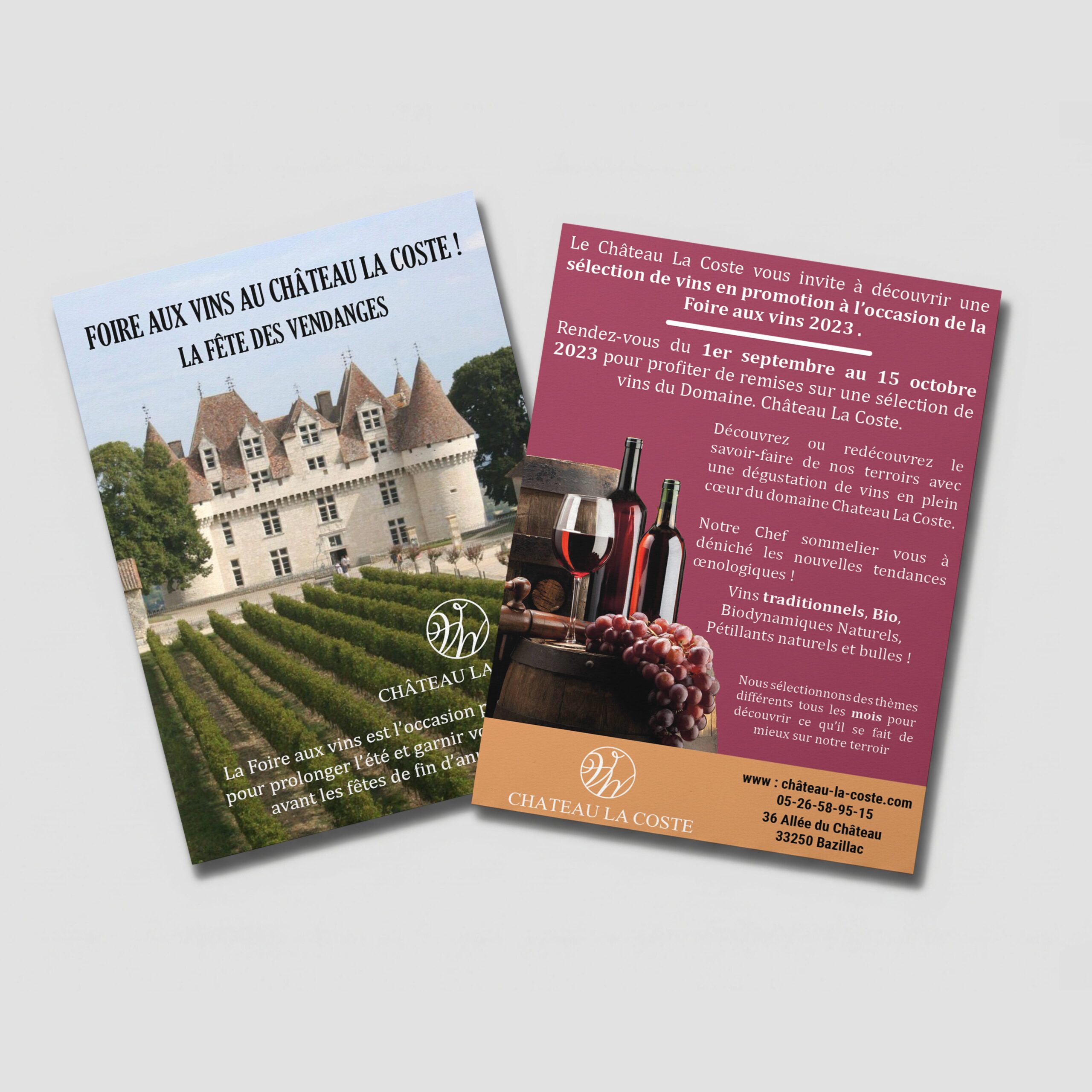 Flyer Château la coste